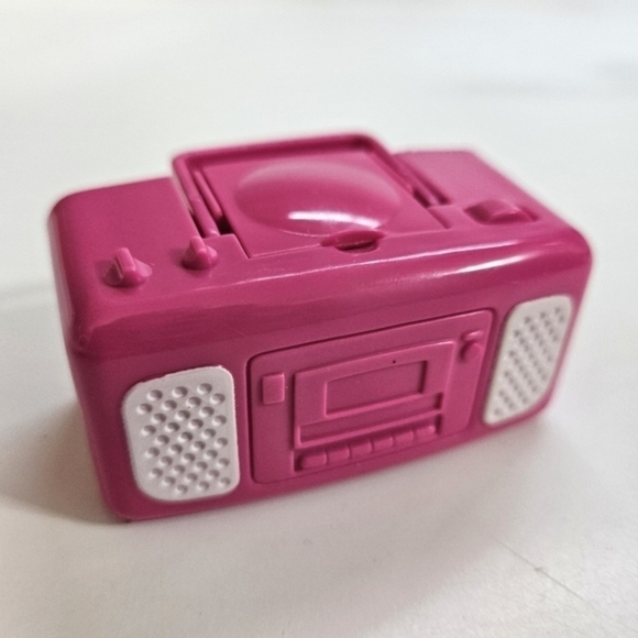 VINTAGE Barbie Accessory Pink CD Player Boombox Radio Mattel 1998 - Picture 1 of 4